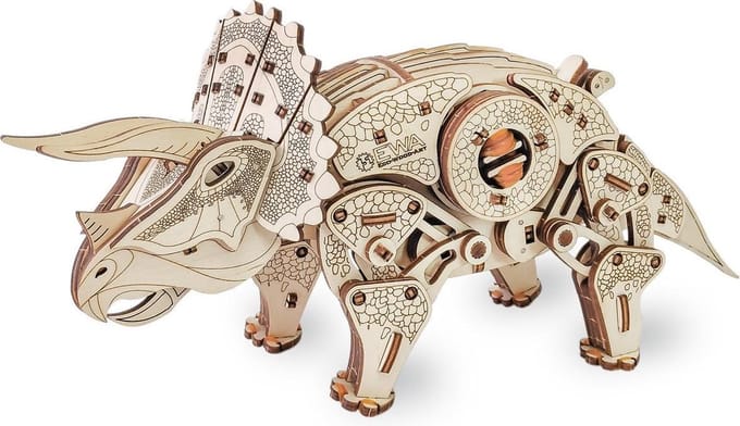 Eco-Wood-Art Triceratops - Houten Modelbouw