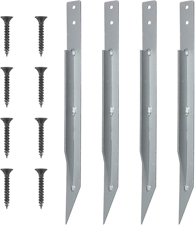 Grondankers Schommel - Tent Haringen - Buiten Stabiliseren - Verstevigd Metaal - 45 cm Lengte