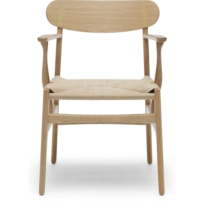 Carl Hansen & Søn - CH26 stoel - eiken geolied - Vlecht natuur - beige