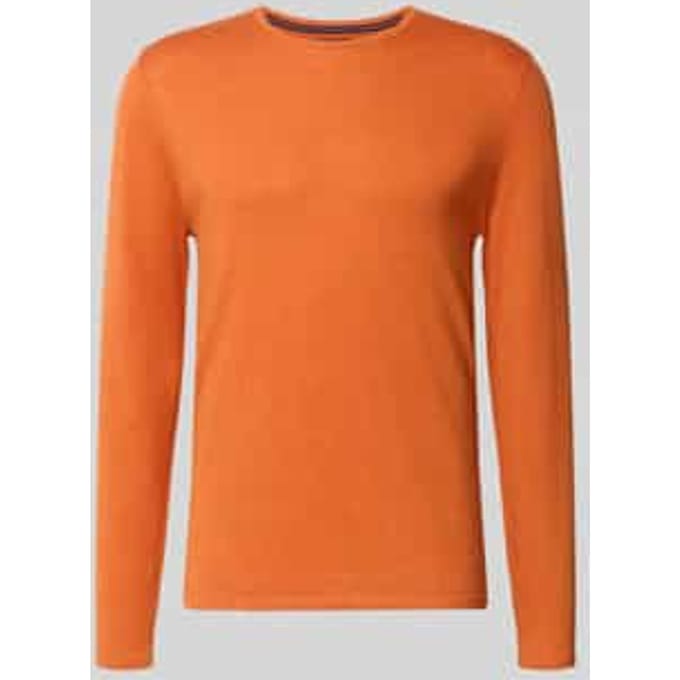 Gebreide pullover van katoen met ronde hals