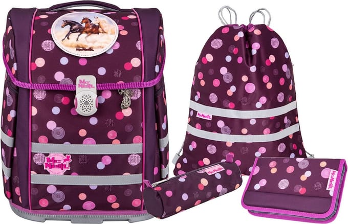 McNeill schooltas Ergo Perfecto Schoolbag Set 5-delig Ruby A paars