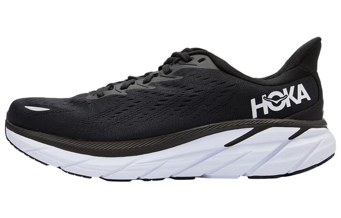 HOKA Clifton 8 2E Large 'Noir Blanc' 43 black