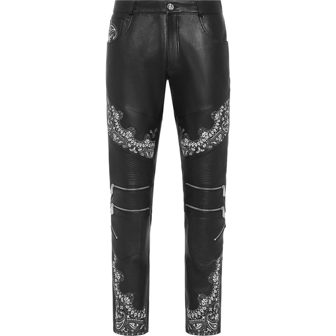 Leren Broek Paisley