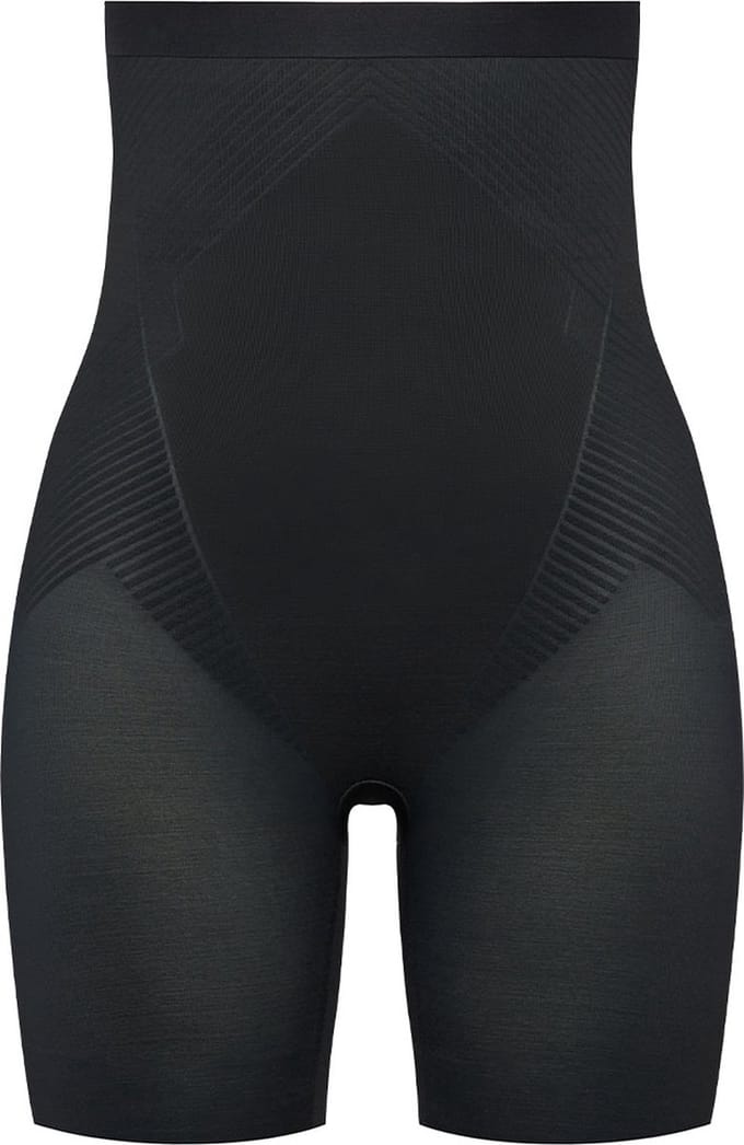 Spanx Thistincts 2.0 High Waisted Mid Thigh Short - Zwart - Maat L