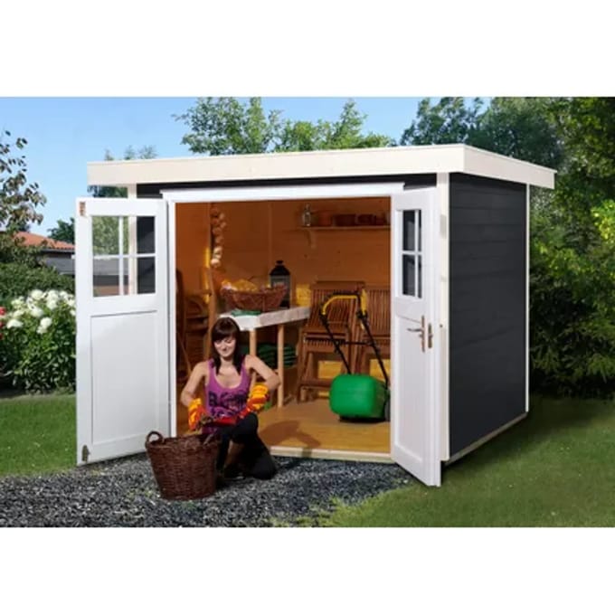 Weka Tuinhuis 227 - Antraciet - 235x239cm