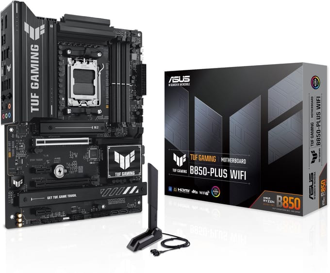 ASUS TUF GAMING B850-PLUS WIFI Moederbord - AMD B850 - AMD AM5 - DDR5 RAM - ATX