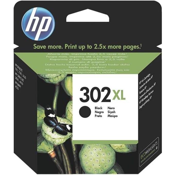 HP F6U68AE nr. 302XL inktcartridge zwart hoge capaciteit (origineel)