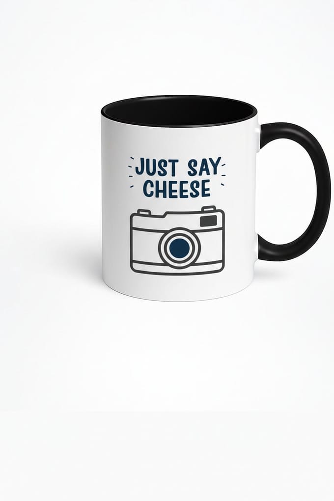 Just Say Cheese Koffiemok - Unieke Camera Design Mok