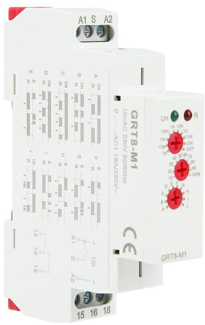 Dailygoody - Multifunctioneel tijdrelais - Tijdvertraging - 35 mm