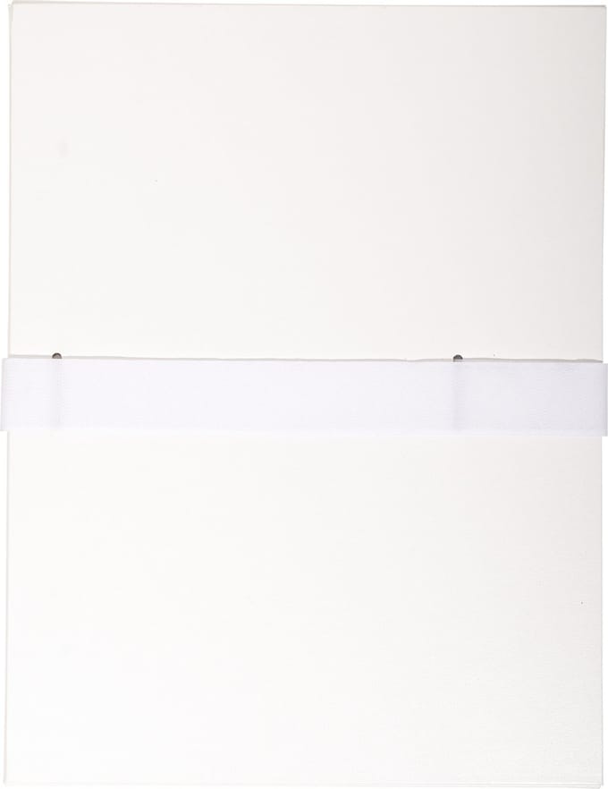 Exacompta 10x Map uitrekbare rug en klep in Balacron - 24x32 cm - Wit - 631E