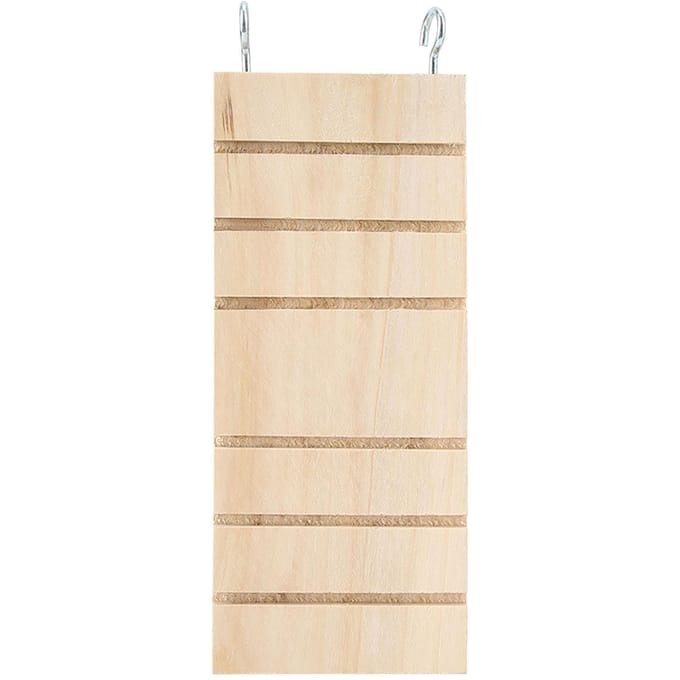 Huisdier Houten Ladder Hamster Vogel Standaard Platform Speelgoed Rustbord Zitstokken Kooi beige