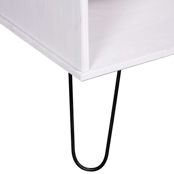 vidaXL Salontafel New York massief grenenhout wit