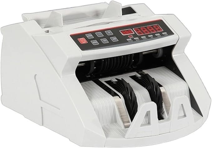Geld Tel Machine - Biljet Teller - Snel Geld Tellen - Meerdere Valuta - 200 Vel Capaciteit - Wit