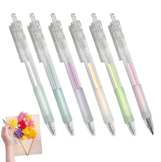 Lijmstift Set - Plakpen Knutselen - Papier Knutselen - Sneldrogend Precisie - 6 Stuks - Wit