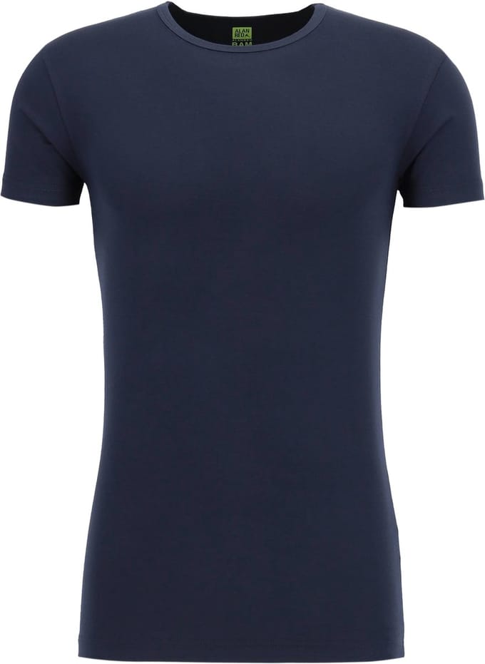 ALAN RED T-shirt Bilbao bamboo (1-pack) - O-hals stretch - blauw