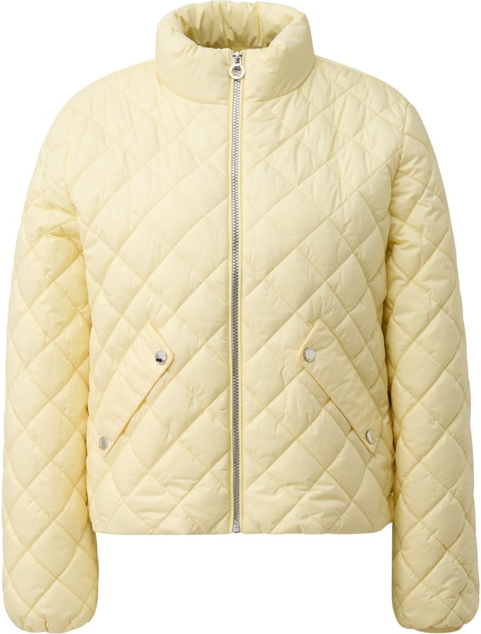 Donsjack outdoor met ruitpatroon en hoge kraag dames s.Oliver
