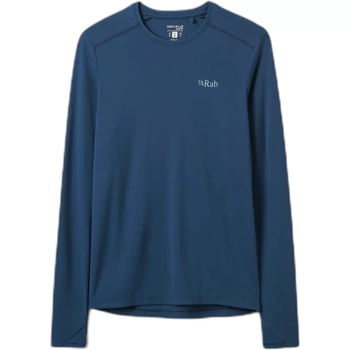 Rab Force LS Tee Dames (Maat - 10, Kleur - Tempest Blue)