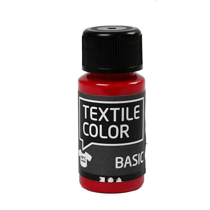 Creativ Company Textile Color Semi-opaque Textile Paint - Primary Red 50ml