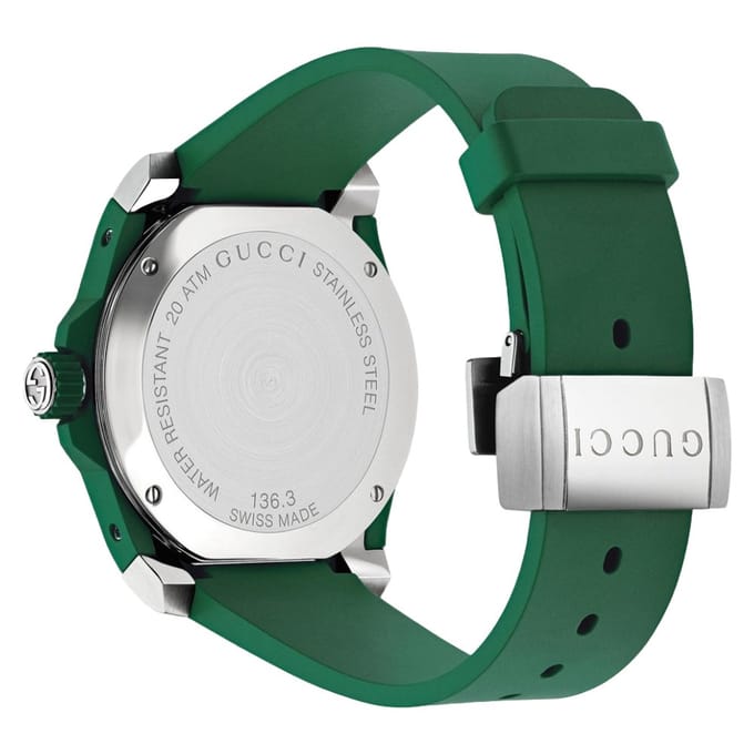 Gucci YA136310 Dive zwarte wijzerplaat herenhorloge