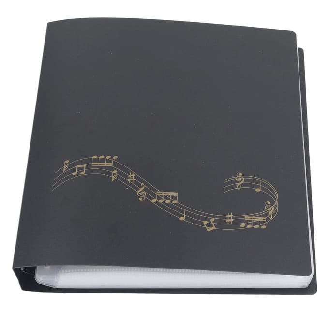 Bladmuziekmap PP 60 pagina's capaciteit Beschrijfbare muziekbladmap Papieropslaghouder gray