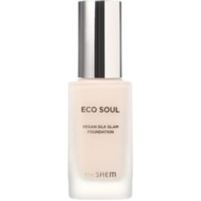 The Saem - Eco Soul Vegan Silk Glam Foundation - 3 Colors 2024 Version - #21 Light Beige