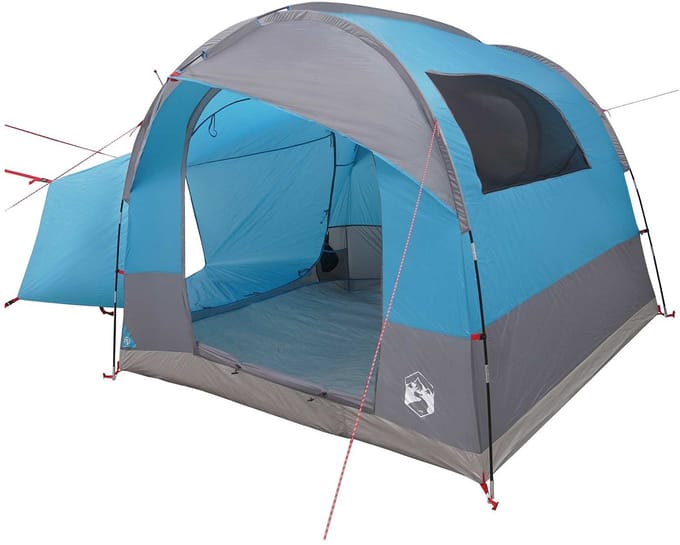 vidaXL - Tailgate - Tent - met - Regenhoes - Waterafstotend - 4-persoons - Blauw