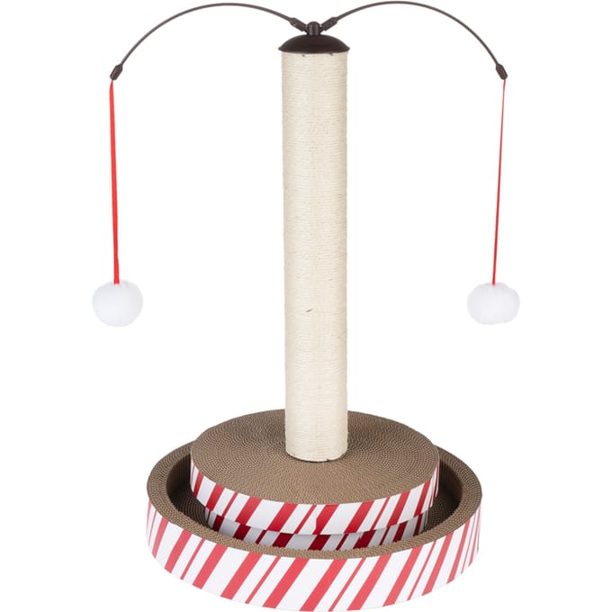 TIAKI 4-in-1 Multitoy krabpaal voor katten 40x40x62cm