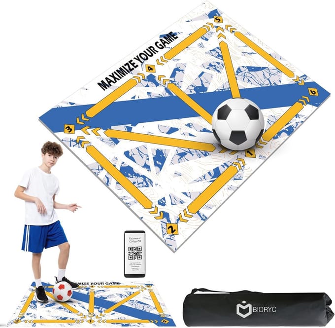 Diatomea Trainingsmat voor Voetbaltraining met Antislip Design en Trainingsvideo's