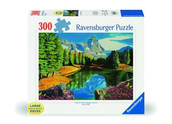 Ravensburger puzzel Rocky Mountain reflections - Legpuzzel - 300 stukjes extra groot