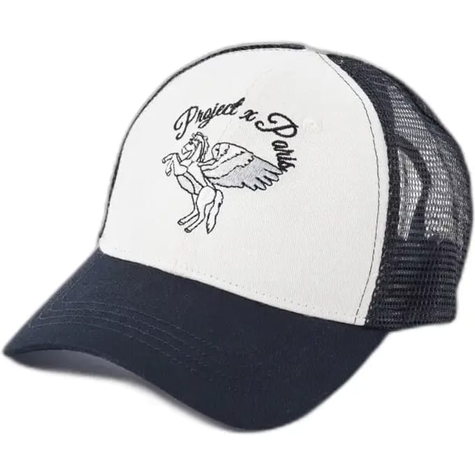 Bicolor trucker pet met Pegasus borduursel Project X Paris