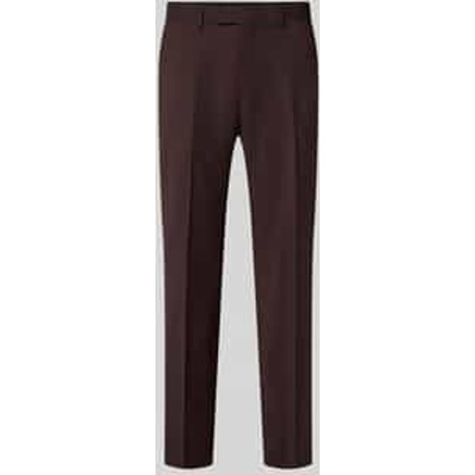 straight fit broek met lanawol met wol model 'Tenuta'