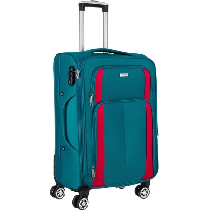 Peterson - Kabine Koffer - Polyester - Uitschuifbare Handgreep - Turkijs-Roze