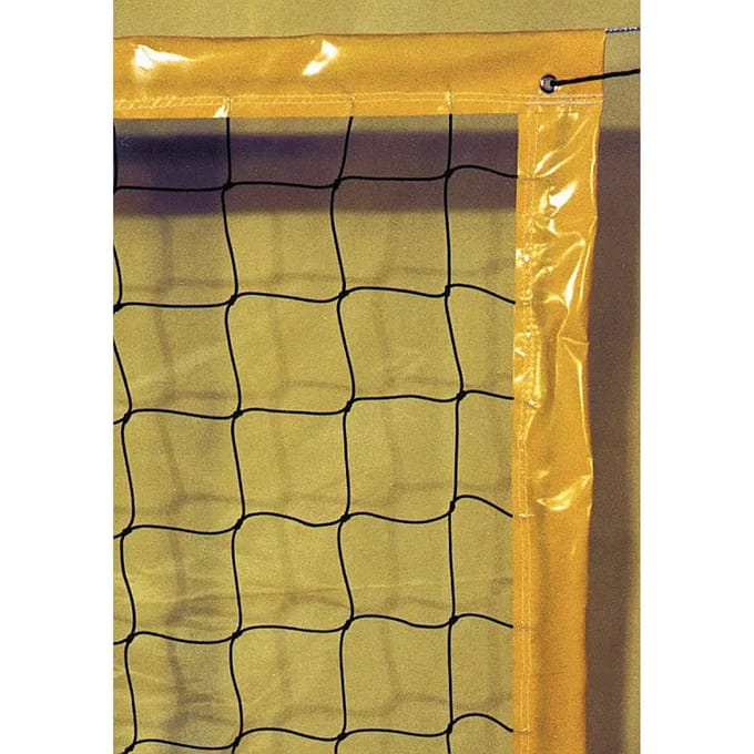 Filet beachvolley 9.50x1M PE gekabeld 3mm enkele maas 100 koord Emdé