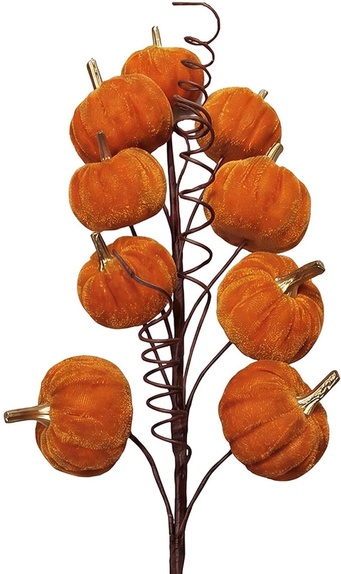Clayre & Eef Decoratie Beeld Pompoen Oranje Kunststof