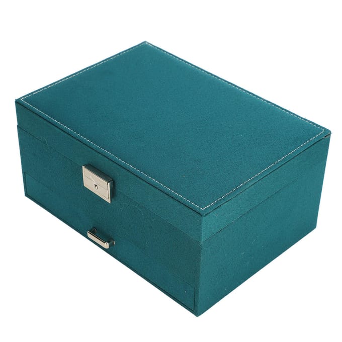 Grote Sieraden Opbergkoffer 3 Lagen Grote Capaciteit Displayrek Multifunctionele Sieradendoos black