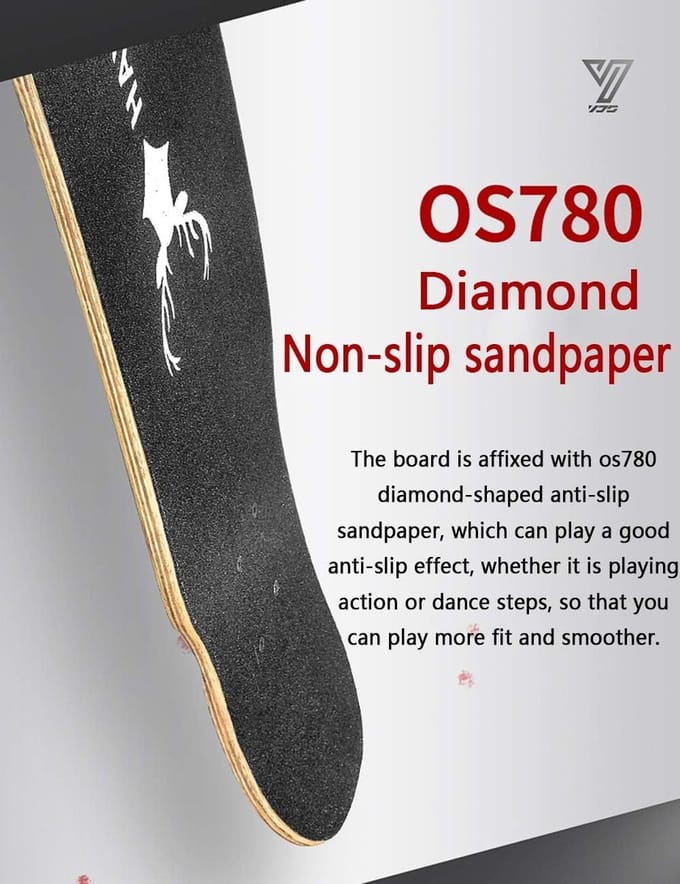 Dance Board Skateboard - Longboard Scooter - Straatrijden - Northeast Hard Rock Maple - 117 x 25 cm - B