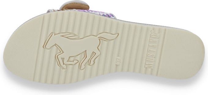 Mustang Dames Slipper Wit/multi | Maat: 39