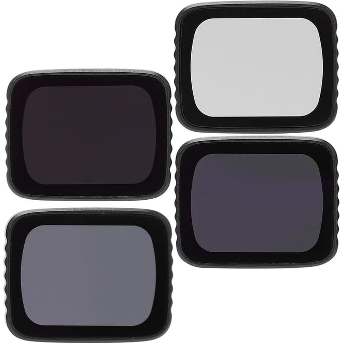 Ensemble de 4 filtres pour objectif de caméra de drone CPL ND8 ND16 ND32 pour drone Mavic Air 2S black
