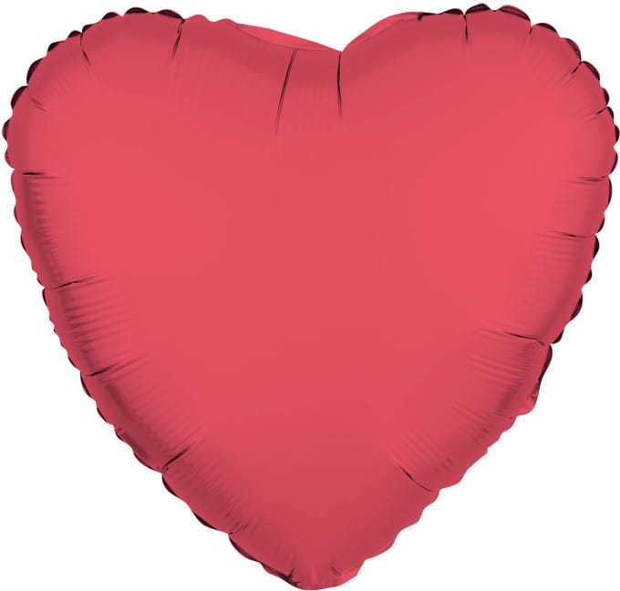Riethmüller - Folieballon hart - neon rood - 45 cm