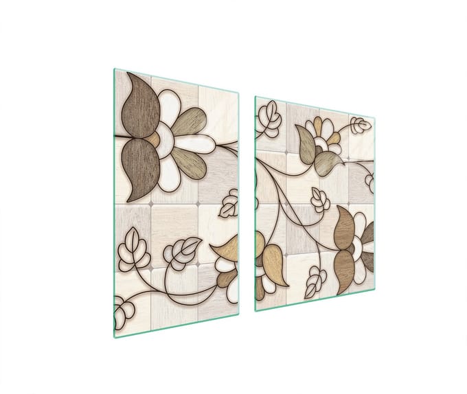 TMK ArtDeko Serie - Snijplank - Glas - 100x52 cm - Mozaïek