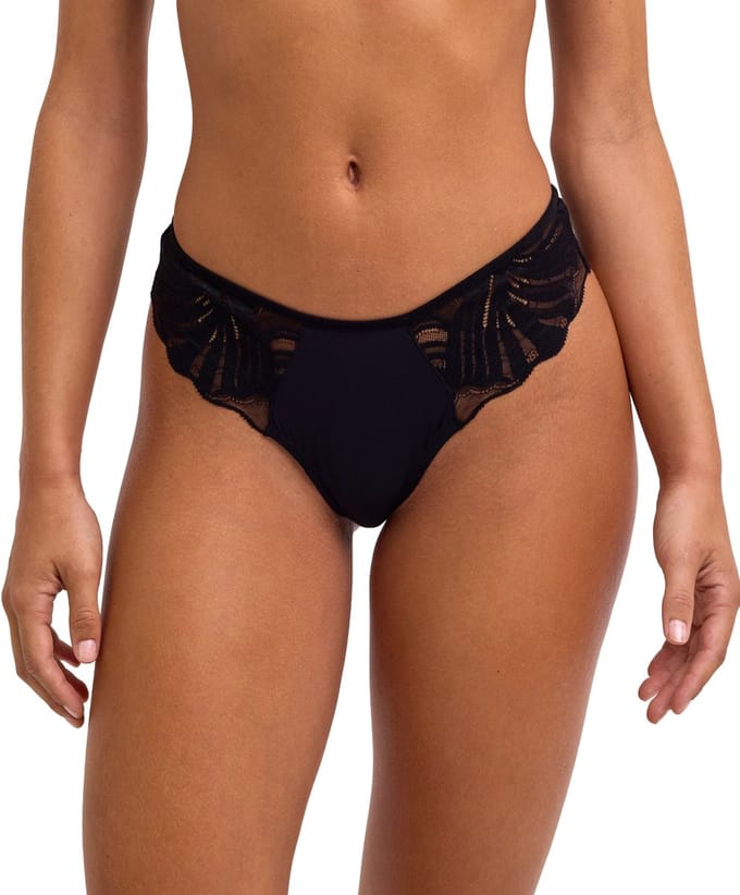 FALKE Delicate Touch met kant functioneel materiaal broek van onderlaag dames zwart - maat XL