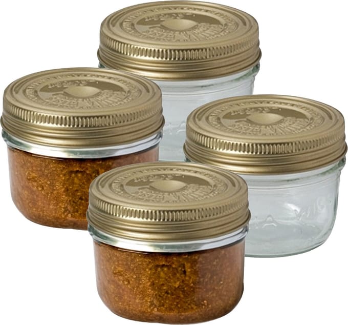 Le Parfait Weckpot/inmaakpot - 4x - met schroefdeksel - 200 ml