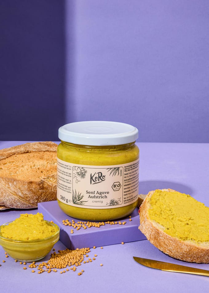 Bio agave-mosterdspread 380 g