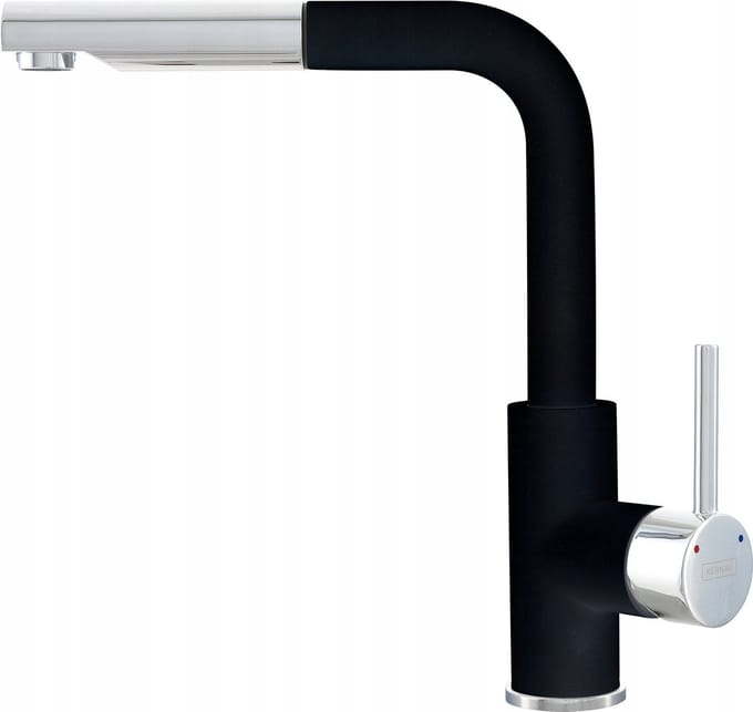 Kernau KWT 06A PO Keukenkraan Deep Black, Uittrekbare Uitloop