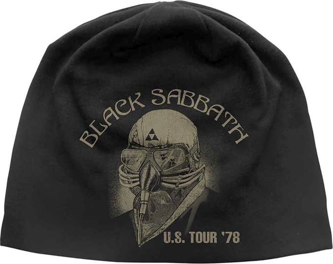 Black Sabbath - Us Tour '78 JD Print Beanie Muts - Zwart
