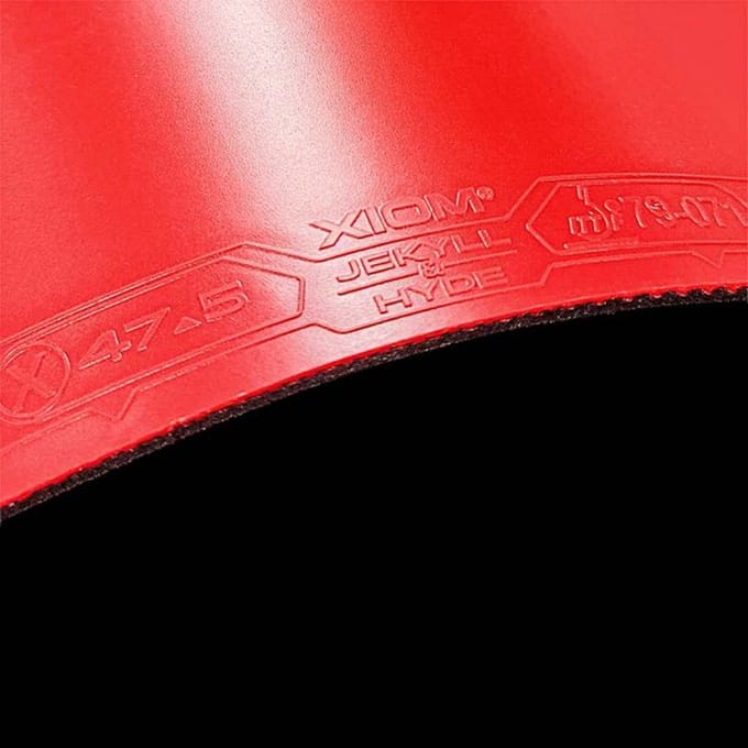XIOM Jekyll Hyde Tennis de Table Rouge & Caoutchouc X47.5, (DR) 2.1 (Code Produit 11191) gray