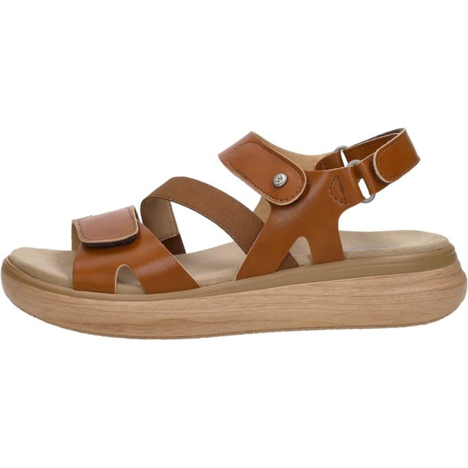 Wolky Amara Leren Dames Sandalen - Cognac - 39