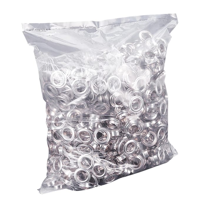 1000 stuks 12 mm ringetjes met ringetjes voor het decoreren, roestwerende leren ringen white