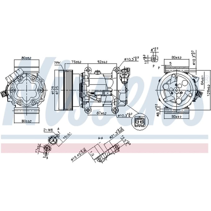 Compressor airconditioning NISSENS 89372