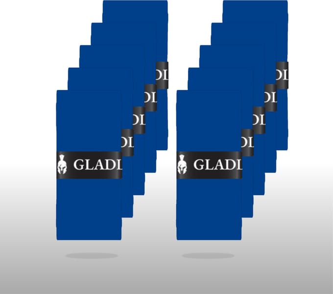 Gladiator Racket Overgrips - blauw - 10 stuks - extra comfortabel - tennis - padel - pickleball
